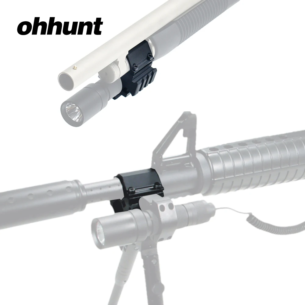 Ohhunt Tactical Tri-rail Barrel Rail Mount Picatinny Weaver Adapter Rail Base 3 слота подходит для 12 GA Mossberg 500 Remington 870