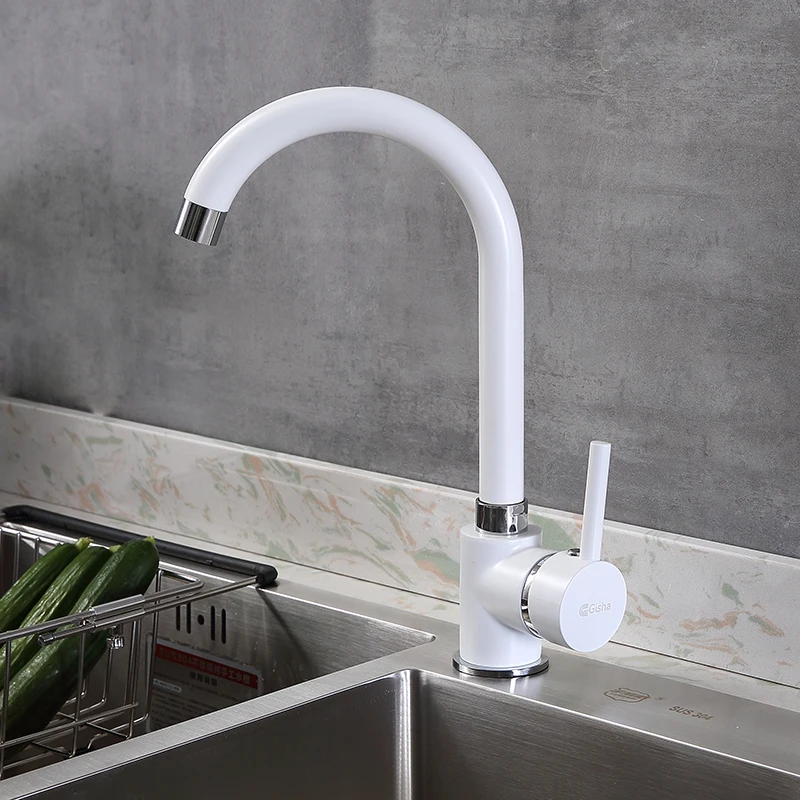 Gisha 4 color Kitchen Faucet Home Cold and Hot Water Brass Single Hole Handle Swivel Water Mixer Tap Kitchen sink faucet G2038 Gisha 4 color Kitchen Faucet Home Cold and Hot Water Brass Single Hole Handle Swivel Water Mixer Tap Kitchen sink faucet G2038