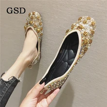 Большие размеры 35-42; женские балетки на плоской подошве без застежки; сезон весна-осень; модельные туфли с закрытым носком; женская обувь; zapatos de mujer