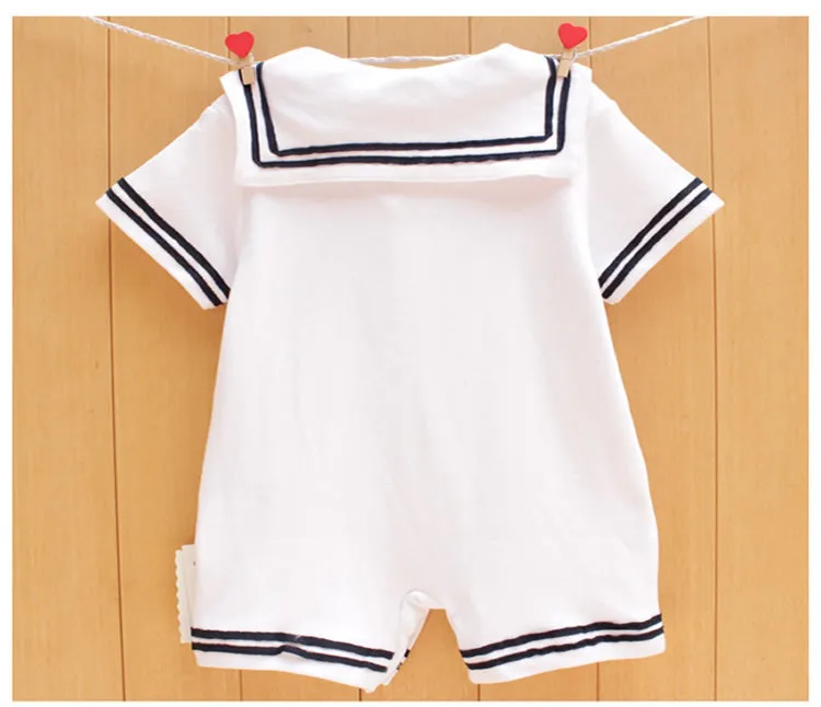 

UK Newborn Baby Boy Infant Anchor Sailor Romper Bodysuit Playsuit Outfits 0-24M CANIS Soft Cotton Newborn Baby boy Clothes