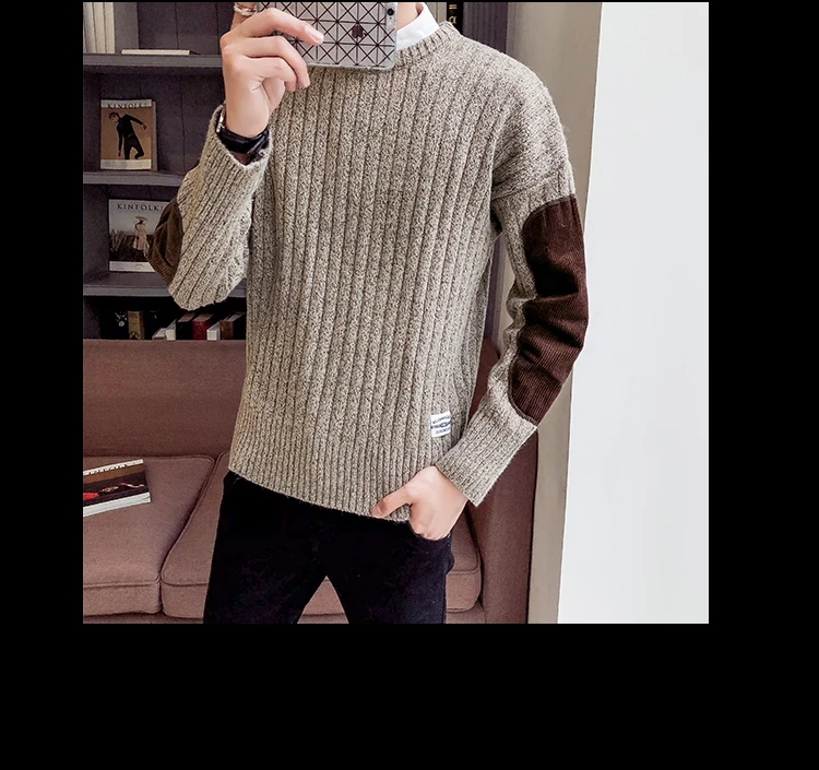 M-XXL зима мужской Рождественский свитер Одежда Мода 2019 г. теплые для мужчин S свитер для пуловер Джемпер толстые твердые свободные SC83