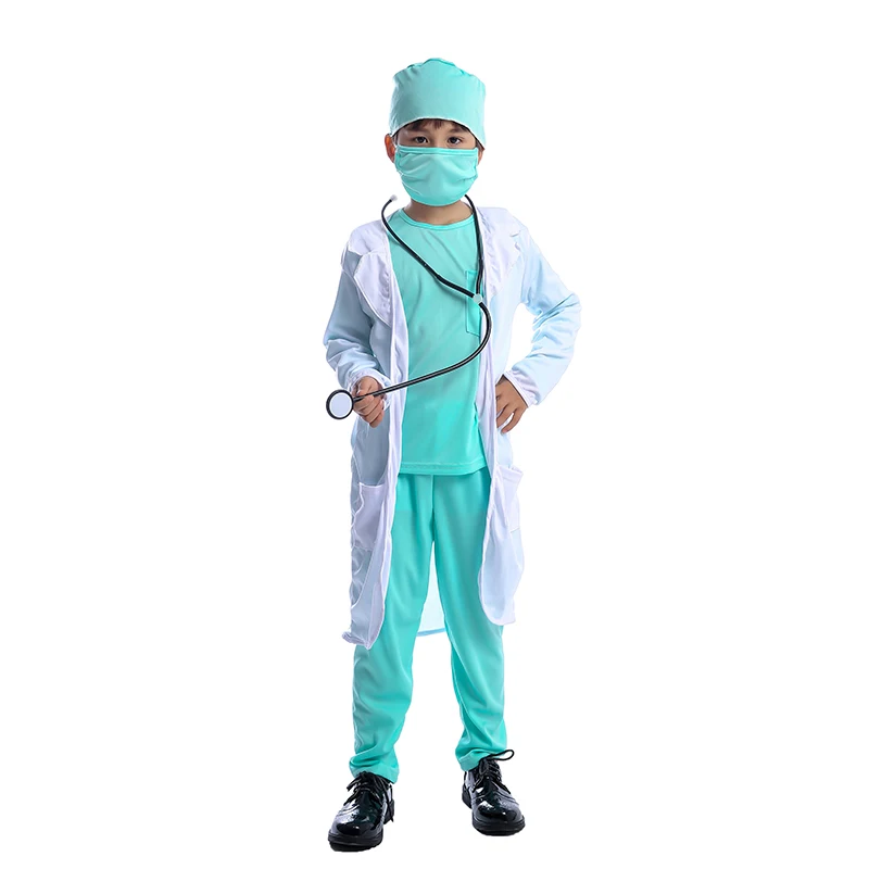 Baratos Hospital Doctor niños cirugía Dr uniforme niños carrera infantil disfraz de Cosplay de Halloween