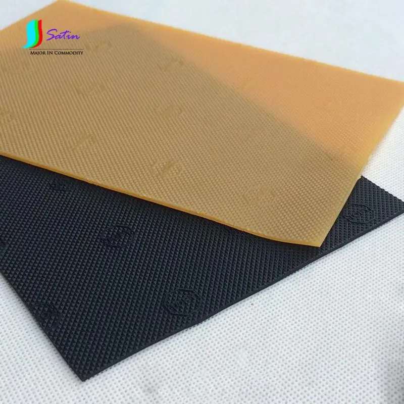 

DIY Craft Doll Shoe Bottom Soles Rubber Tendons Material with Yellow/Brown and Black,White,Red Color 2MM Thickness S0046