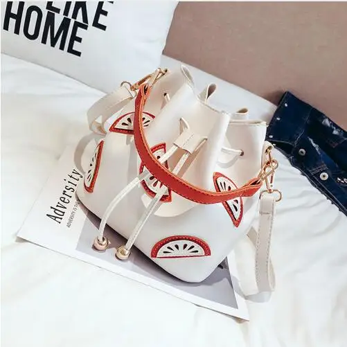 

GJ02 High-quality black Lovely Women bag Leather Shoulder Bucket Bag Ladies'Popular Bags