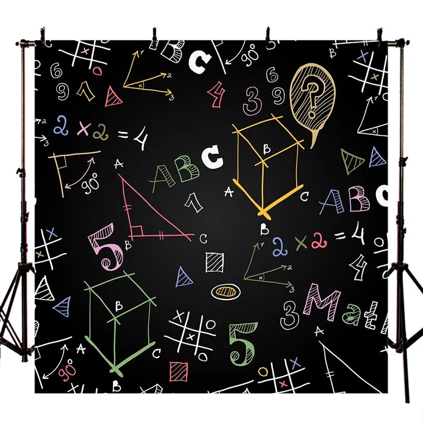 

Back To School Classroom Chalkboard Vinyl Photography Backgrounds Customized Children Photography Backdrops For Photo Studio