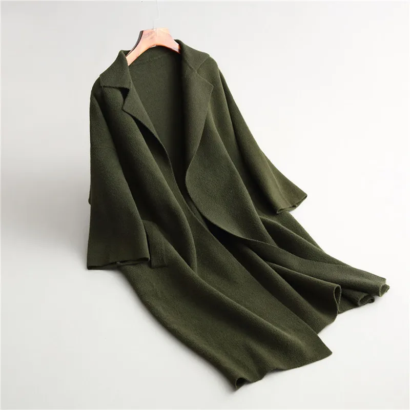 P1741 Red rusty Cocon Automne Épais Tricot Green orange Laine type De Long army Veste Hiver Népalais Nouveau 2017 Femmes Sur Noir Le Manteau Chaleureusement FBngYqgT