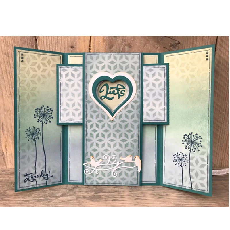 Nuovo Design Busta Taglio Di Metallo Die Stencil Template Per Carta Per Goffratura Fai Da Te Album Fotografico Carte Regalo Fare Scrapbook Muore Tagliato - Foto 8