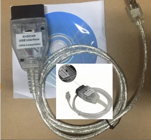 По DHL или FedEx 100 шт. forBMW INPA K+ CAN K CAN INPA с чипом FT232RL с переключателем для BMW INPA K DCAN USB интерфейсный кабель