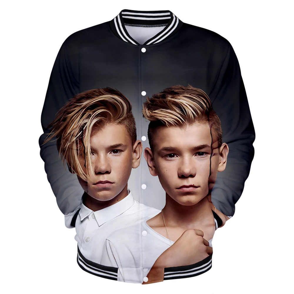 

2019 new twin singer marcus & martinus 3D baseball uniform men and women sunshine marcus & martinus3D baseball jacket clothing