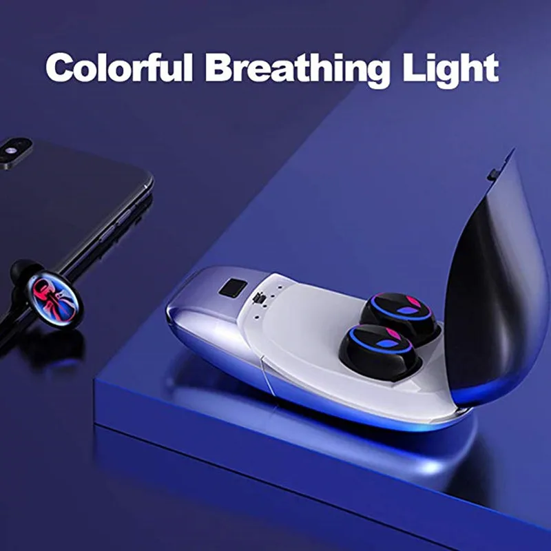 

TWS E8 Wireless Earbuds Bluetooth 5.0 Headphone TWS Stereo HiFi Sound 6D Sound Mini Headset Sports in-Ear with Charging Case