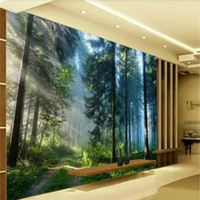 Custom 3d wallpaper forest landscape background wall - large high-grade wall cloth manufacturers wholesale Custom 3d wallpaper forest landscape background wall - large high-grade wall cloth manufacturers wholesale
