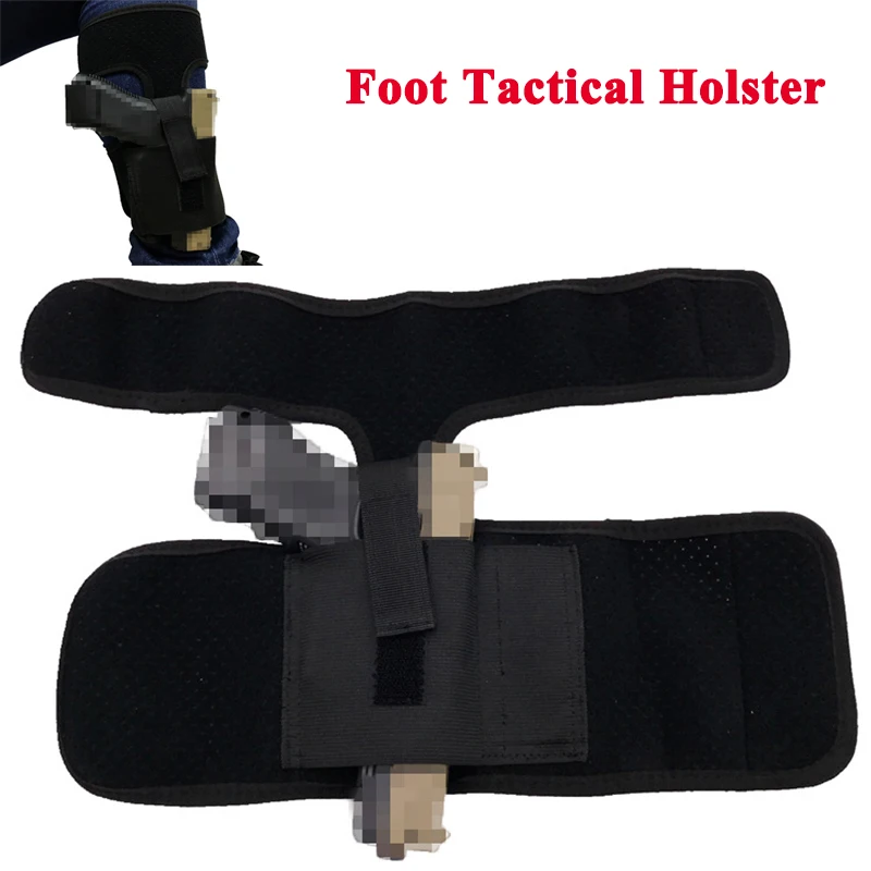 Tactical Leg Foot Gun Holster Universal Gun Carry Holster Pouch Concealed Pistol Holster Ankle