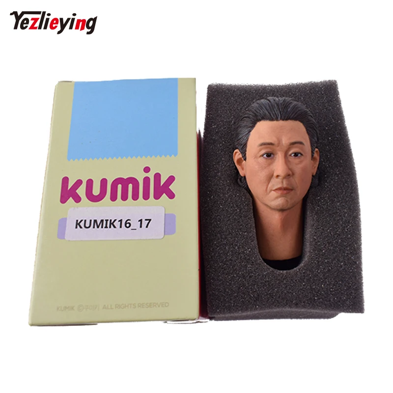 1:6th Scale KUMIK Мужская/Мужская голова Sculpt Азиатский 16 17 Fit 12 Inch Phicen горячие игрушки