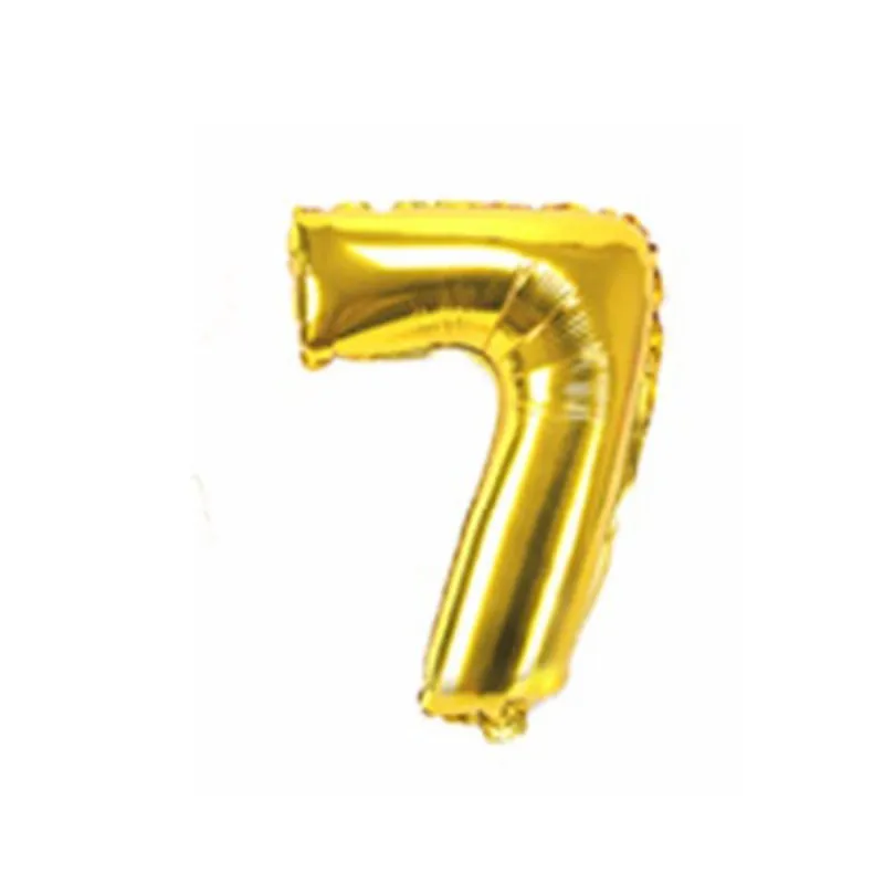Йориу 32/40 дюймов серебряные золотые шары большие воздушные шары из фольги в виде цифр гелиевые Свадебные украшения день рождения сувениры Сувениры для детей - Цвет: Gold No. 7