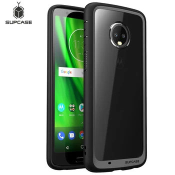 

For Moto G6 Case SUPCASE UB Style Series Anti-knock Premium Hybrid Protective TPU Bumper + PC Clear Back Cover For Moto G6 5.7"