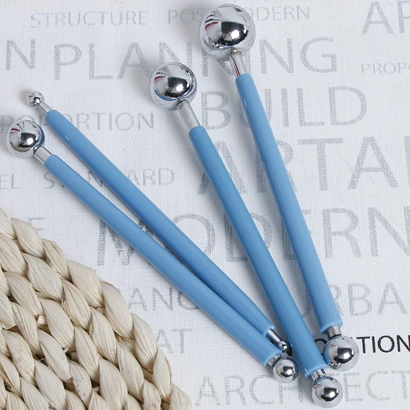 

4PCS/set Sugarcraft Fondant Flower Carving Pens Cookies Chocolate Decorating Tools Cake Confectionery Engraving Modelling Tips