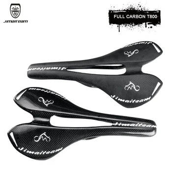 

JIMAITEAM Bicycle Saddle Mountain Bikes Carbon Saddle Road 270 * 143mm Mtb Saddle 3K / Ultralight Bicycle Saddles