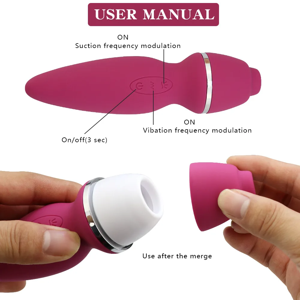  ¡El más nuevo Juguete sexual para mujer Cargador USB vibrador de succión corrector de pezones estim