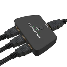 Mini 3 Port HDMI 2.0 Switch Switcher 4K 60Hz HDMI Switch 2.0 3×1 HDMI 2.0 Switch HUB Box Support HDCP 2.2 HDR For PS4 Pro XBox