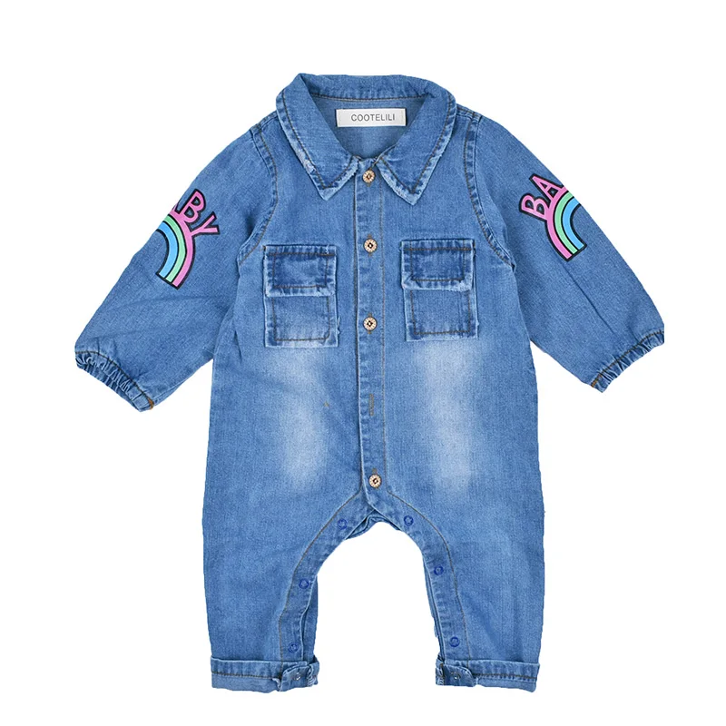 COOTELILI  60-90cm  Fashion Printing Kids Girls Clothes Jumpsuit Newborn Baby Romper Autumn Infant Boys Romper Costume (1)