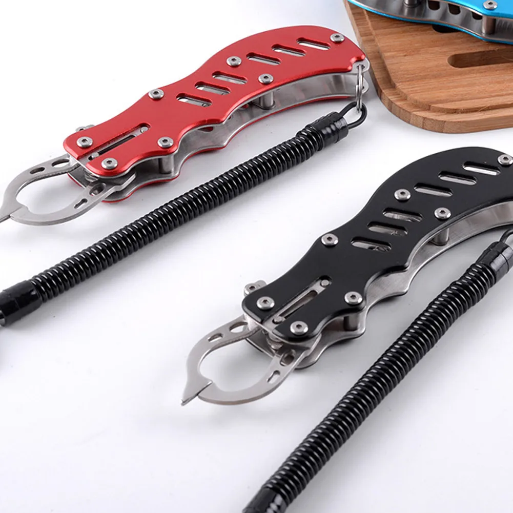 

Stainless Steel Fish Lip Grip Control Pliers Alloy Handle Multifunction Fishing Tackle Tool BHD2