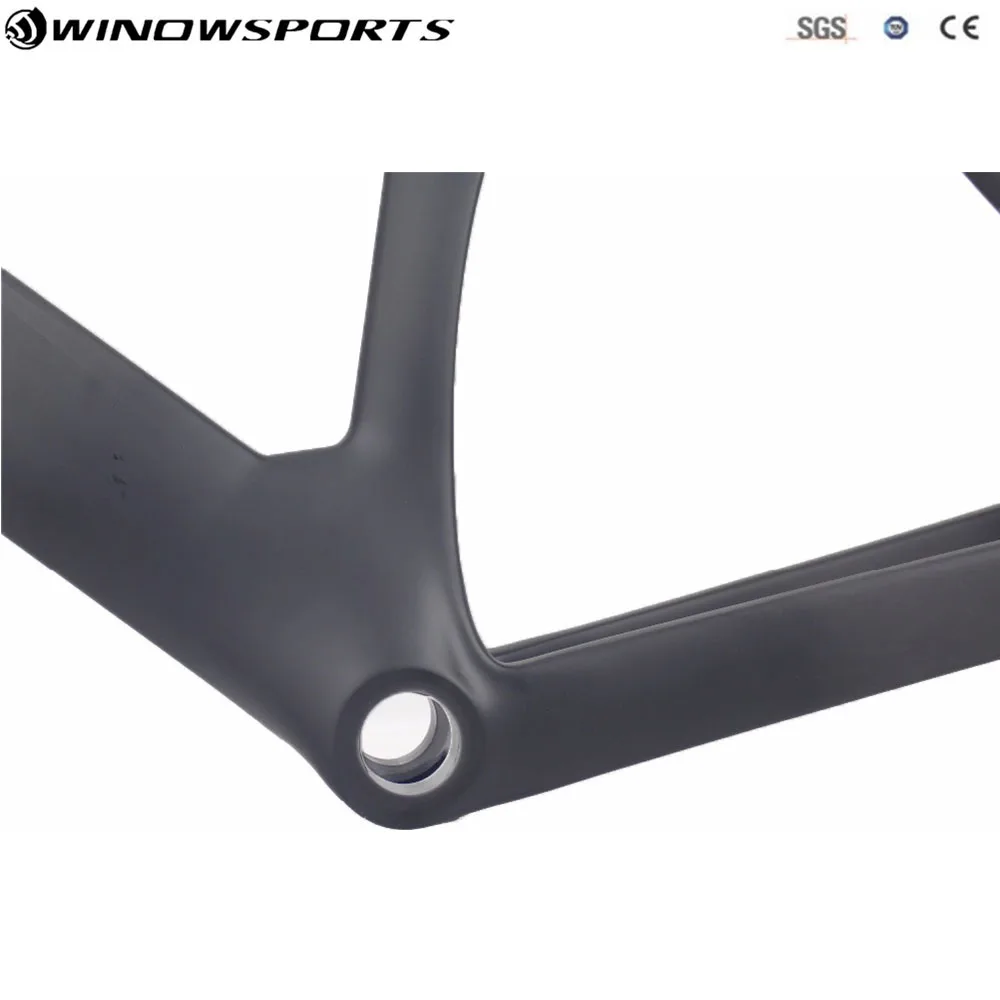 Discount 2018 new full carbon track frame Carbon Track Bike Frameset with Fork seatpost road carbon frames fixed gear bike frameset 2