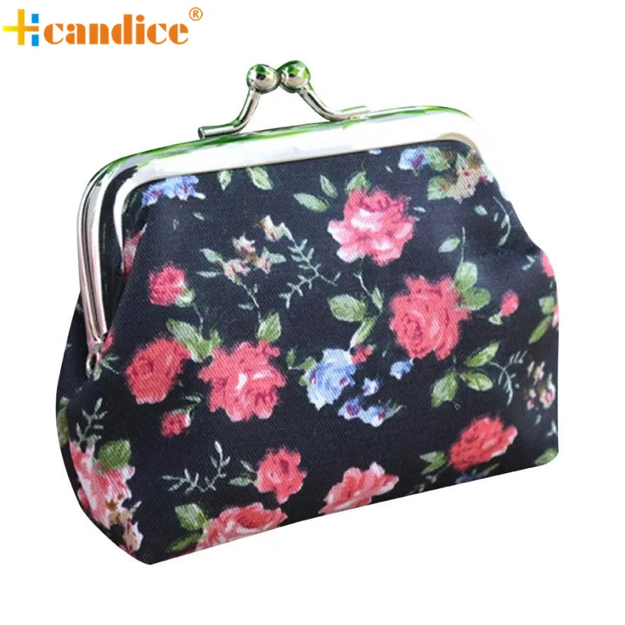 Naivety 2016 New Women Vintage Floral Small Wallet Hasp Coin Purse Lady Flower Clutch Bag Good For Gift JUL28 drop shipping