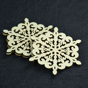 

Personalized Coasters,Snowflake Wood Coasters Cup Mat Placemats for Table Decorations Great Gifts