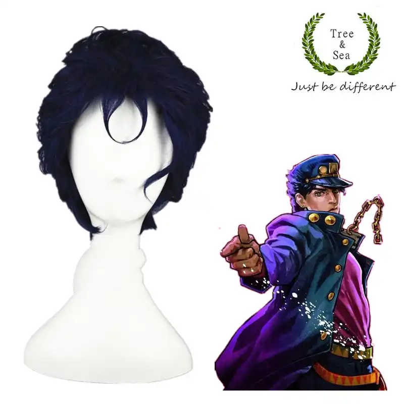 Tokyo Jojo S Bizarre Adventure Kujo Jotaro Cosplay Wig Role Play