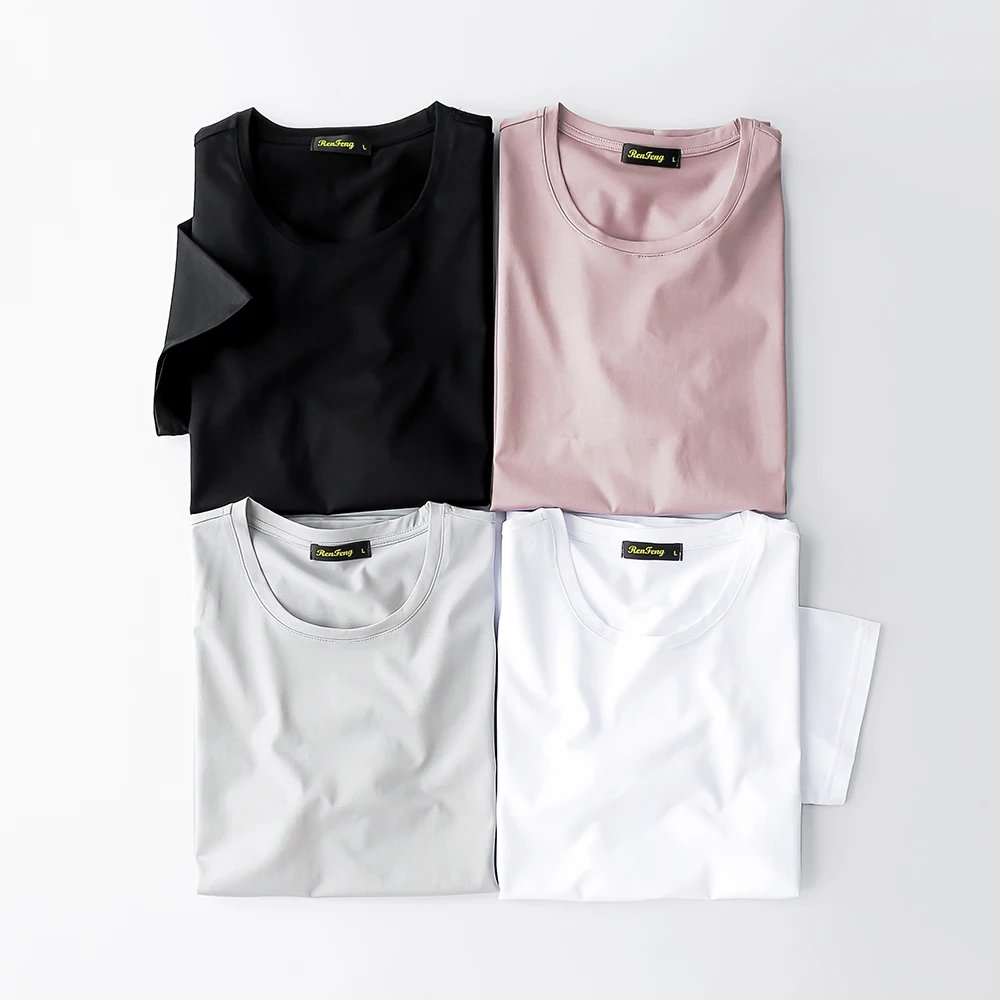 2018 summer Hot selling Men O neck t shirt Mercerized cotton short sleeve tops high quality Casual Men Slim Fit Classic t shirts (10)