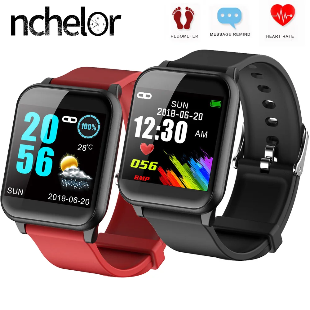 

Smartwatch Intelligent Digital Sport Watch Men Women Heart Rate Monitor Fitness Tracker Color Screen Image Display Waterproof