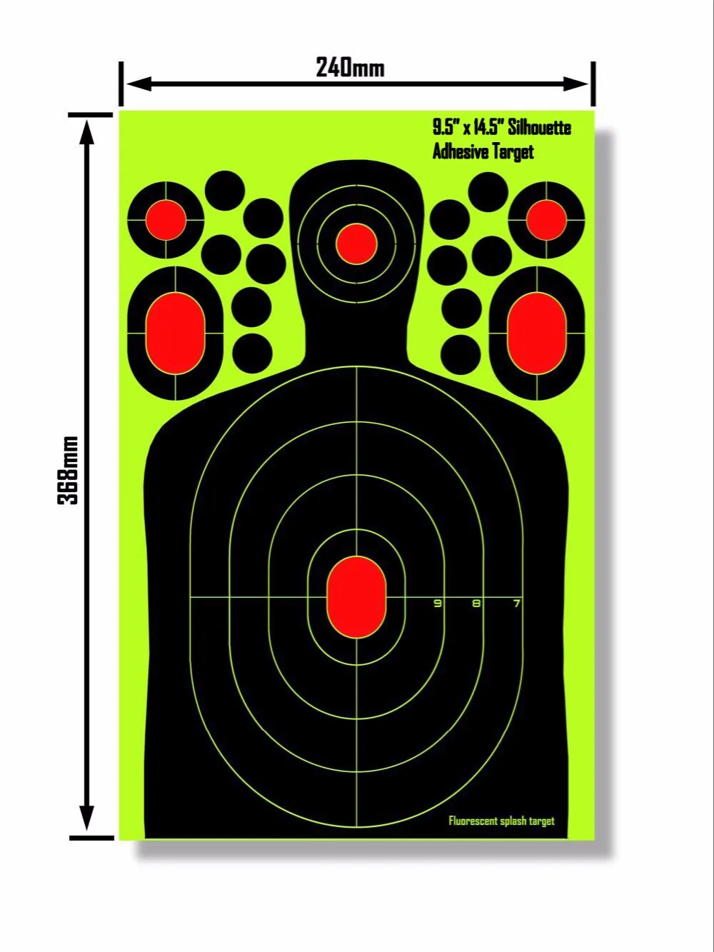 AA щит разбрызгиватель самоклеющийся отражающий бумага для мишени пистолет бумажная цель для стрельбы наклейки цель 25PK