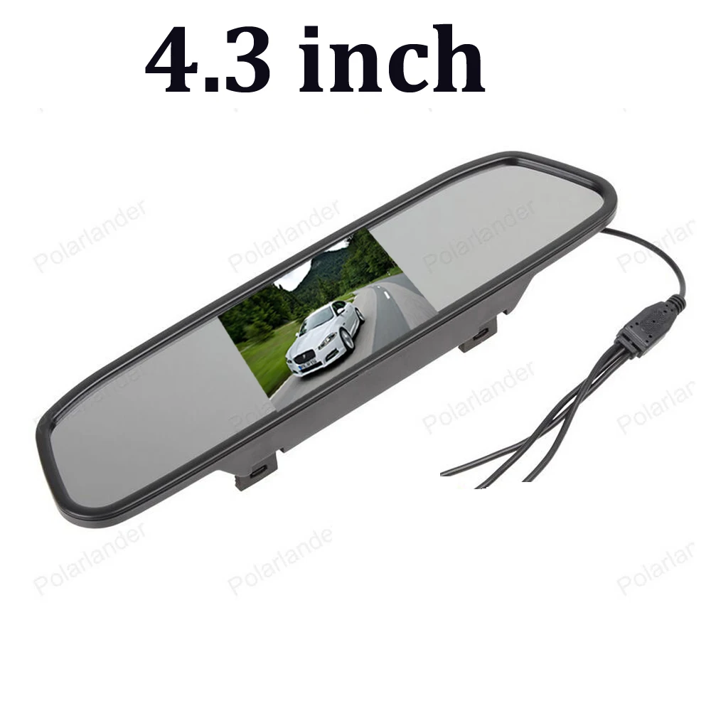 HD display 4 3 inch TFT LCD Car Rearview Mirror Monitor Screen Parking Assistance reversing priority