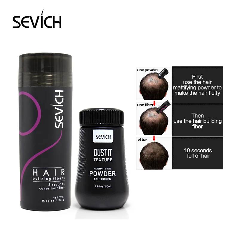 Sevich Loss Hair Thicken Extension Hair Building Fiber Powder 25g