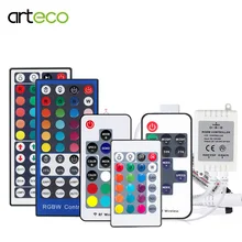 Mini contrôleur de bande Led 12V-24V DC, télécommande IR 24 clés 40 clés, rvb RGBW, 11 clés 17 clés pour bande RGB 3528 5050 3528