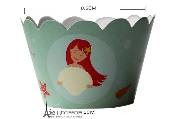 Cupcake DIY Materials Blue Mermaid Style - 4