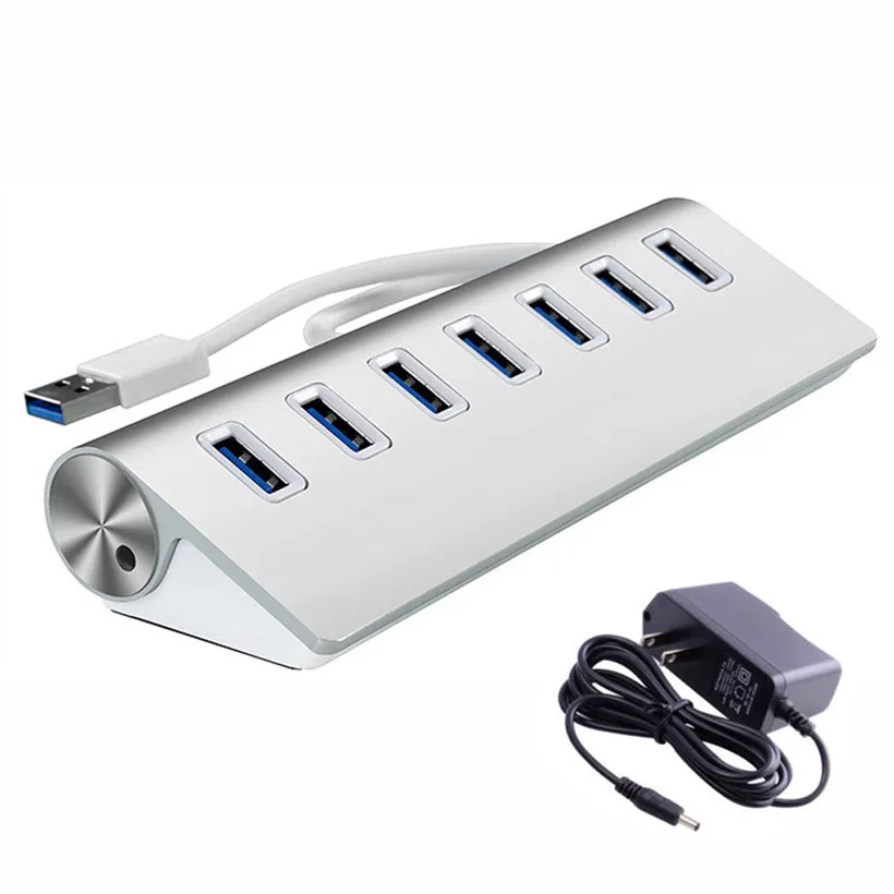Advanced 2017 Computer font b Accessories b font New7 Port Aluminum USB 3 0 HUB 5Gbps