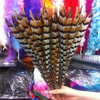 

Wholesale! 100pcs perfect 12-14 inches/30-35 cm natural copper chicken feathers decoration diy collection stage performances