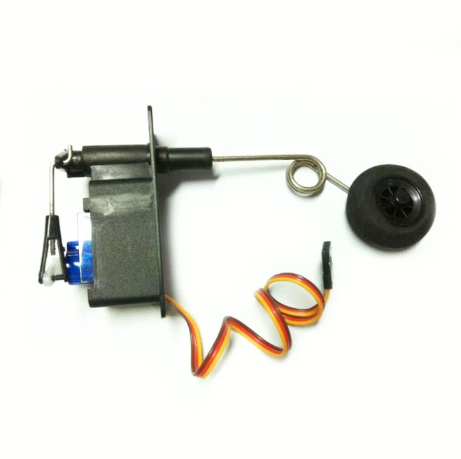 

Free Shipping 1 Set EPO F15/F16/T45 RC Aircraft Front Land Gear Wheel Front Steering Wheel With Servo Kit Spare Part
