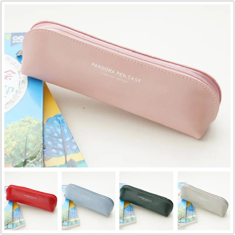 

Candy Color Pencil Bag Pandora Pen Case for School Girl Zipper Pen Bag Erasers Pouch Kawaii Stationery Tool Organizer Gift Bag