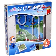 Самолет Летающий водитель лабиринт головоломка игрушки логическая логика семейная настольная игра Вечерние игры 48 пазлов