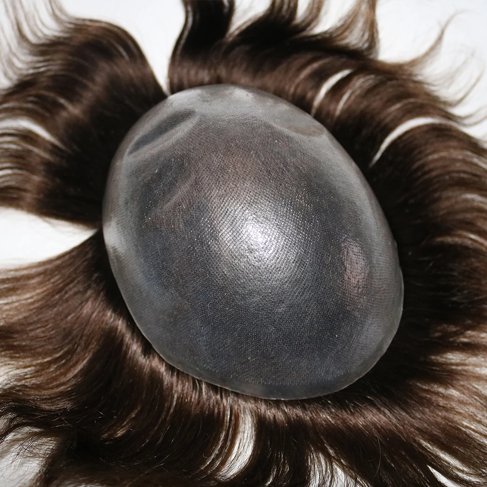 Eversilky нехирургическая Мужская система волос 0,08-0,1 мм V петля парик из тонкой кожи волосы заменить мужчин t система прямые волосы мужчин s парики