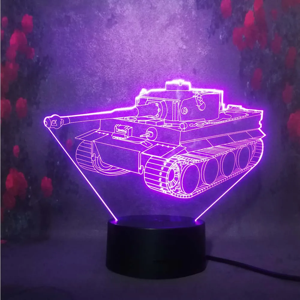 Бесплатная доставка новый машинный бак 3D ночной светильник LED сенсорный RC пульт