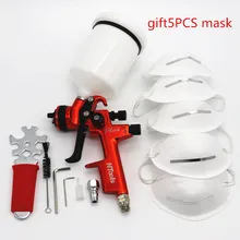 Новая краска Лэнс Профессиональный гравитационный распылитель автомобильный краскопульт окрашенный высокоэффективный LVMP 1,3 мм сопло