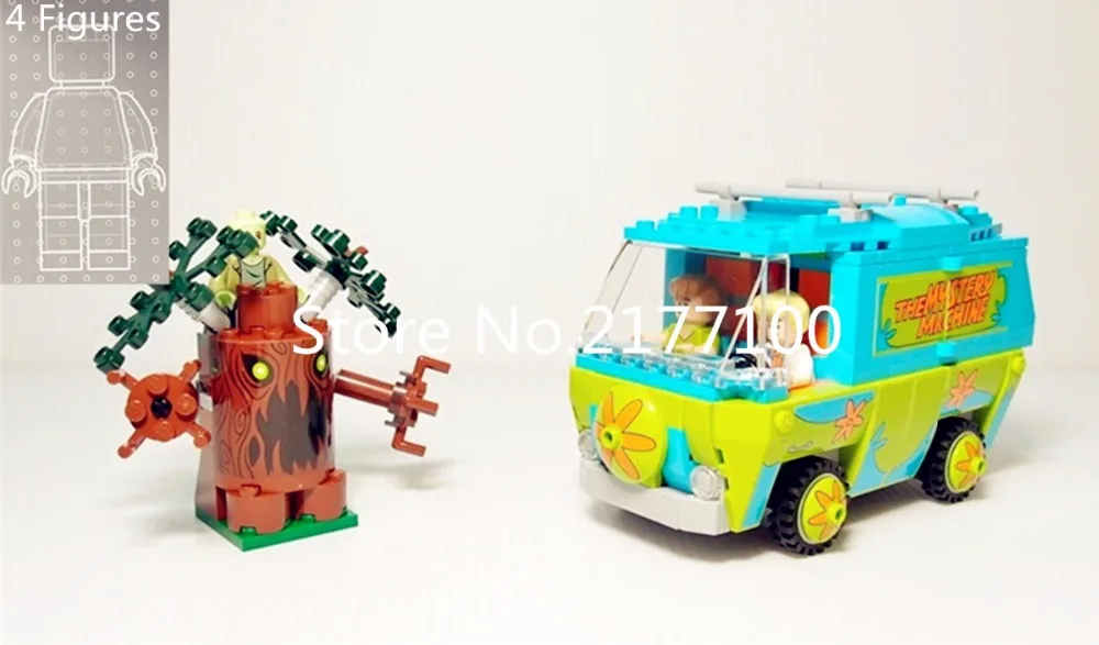 Новый 10430 Scooby Doo собака серии тайна машины Модель Строительные блоки комплект