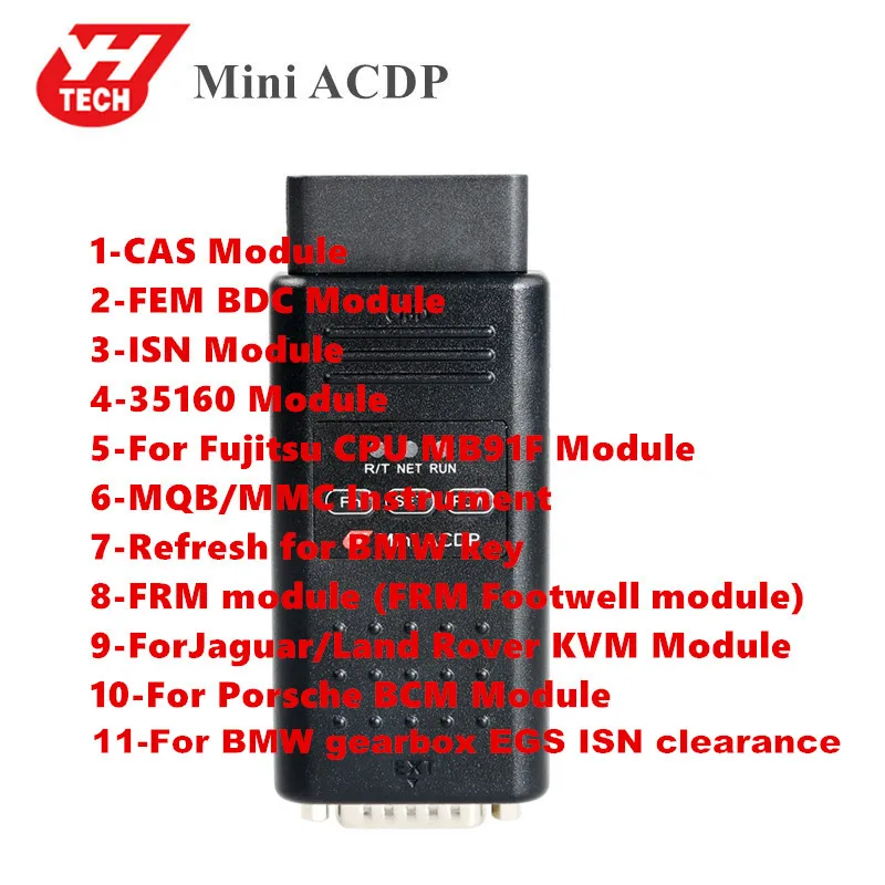 

Yanhua Mini ACDP with Total 12 full modules Authorizations Programming Master Full Configuration for BMW CAS FEM BDC /JLR/Volvo