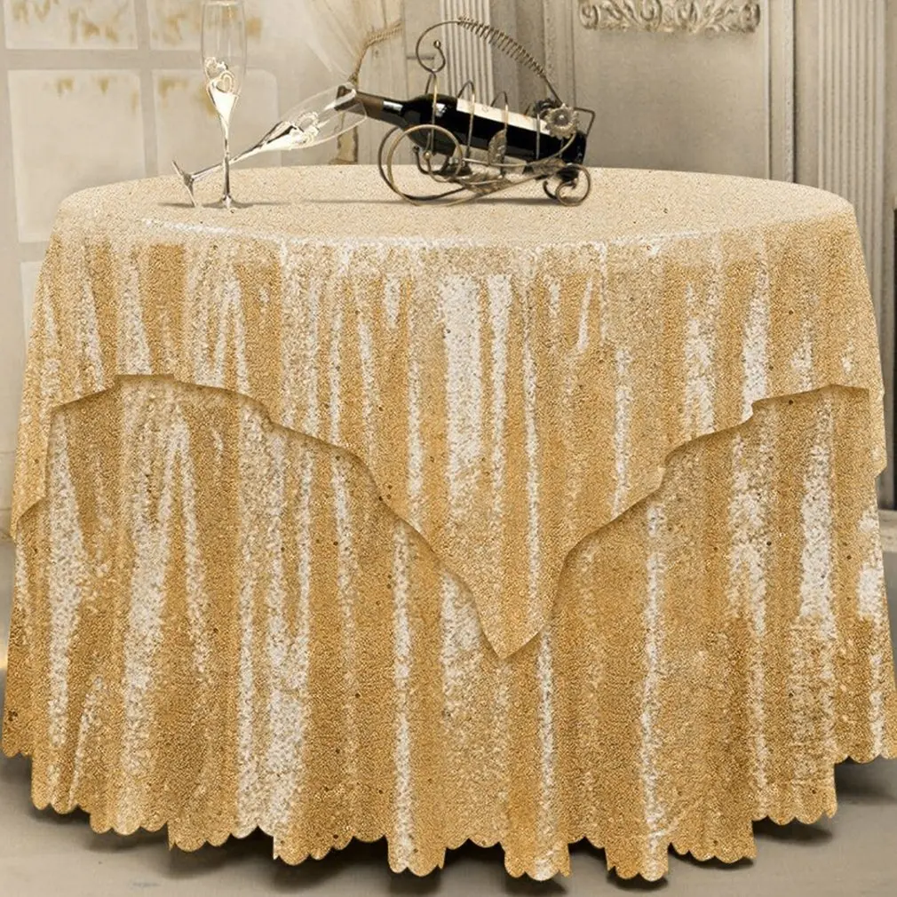 Large Size Shiny Beauty Glitter Sequin Tablecloth Sequin Table Cloth