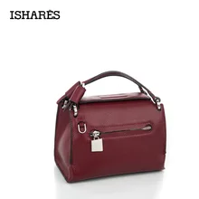 Ishares flap bolso bandolera pequeña plaza de corea importación de cuero genuino bolsos de piel de vaca molida de bolsos crossbody is8069-a
