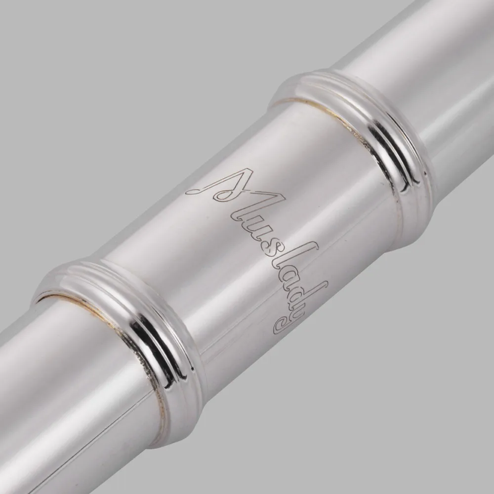 16 закрытых отверстий набор Woodwind Instrument C Key Flutes Cupronickel посеребренный с чистящей
