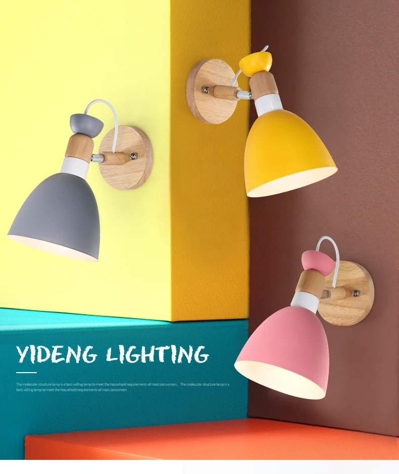 

Modern Simple Wall Lamp LED Children's Bedroom Bedside Decoration Indoor Reading Light wall Nordic Designer Baby Home Wall Lamps